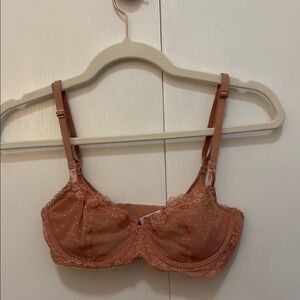 Victoria's Secret Pale Pink Unlined Lace Bra